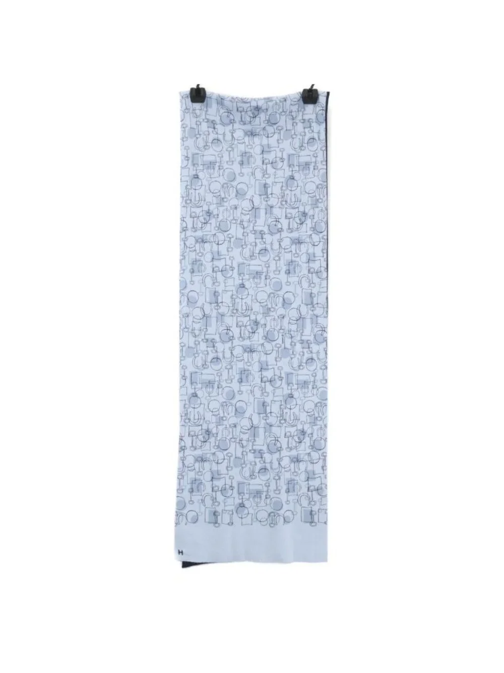 Hermes All Over Pattern Cashmere Silk Scarf